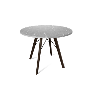 Обеденный круглый стол SHT-TU9 / SHT-TT 90 МДФ (венге/серый мрамор) в Лангепасе