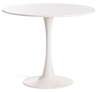 Стол на кухню TULIP (mod. 011) металл/мдф, 90х90х75 белый арт.14105 в Лангепасе