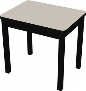 Стол раздвижной Бари дерево №8 (стекло белое/черный) в Нижневартовске