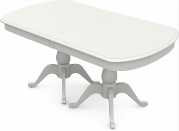 Обеденный раздвижной стол Фабрицио-2 исп. Мыло большой 2 вставки, Тон 9 (Морилка/Эмаль) в Лангепасе