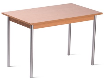 Стол для столовой, ЛДСП Бук/Металлик в Урае