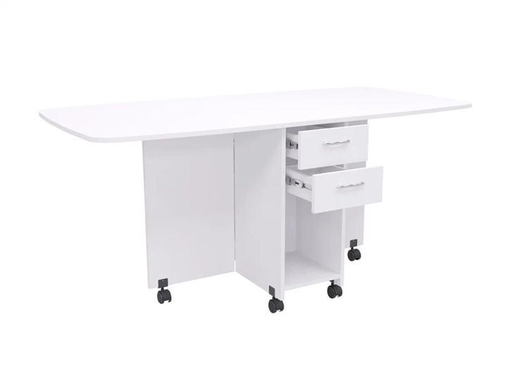 Раскладной стол 1-6702, Белый в Лангепасе - изображение 1