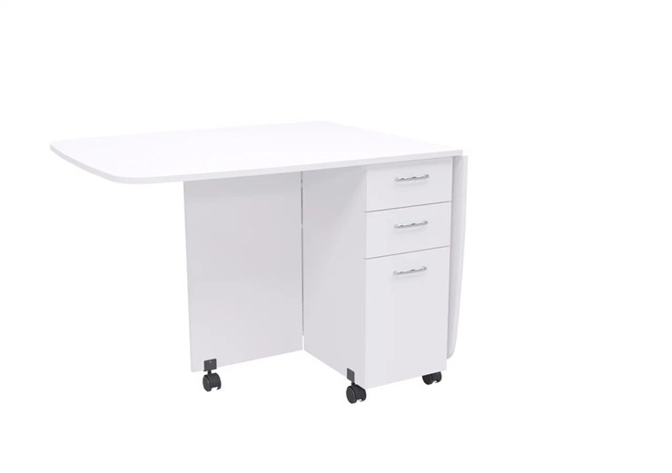 Раскладной стол 1-6702, Белый в Лангепасе - изображение 2
