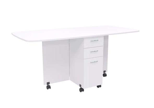Раскладной стол 1-6702, Белый в Лангепасе - изображение