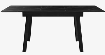 Стол обеденный раздвижной  DikLine SFH125 стекло Оптивайт Черный мрамор/подстолье черное в Когалыме - предосмотр 3