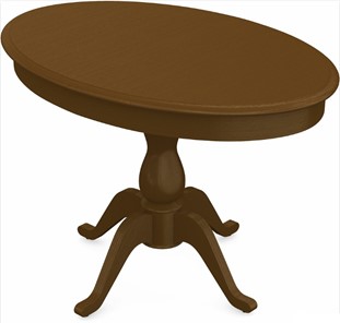 Раздвижной стол Фабрицио-1 исп. Эллипс, Тон 2 Покраска + патина с прорисовкой (на столешнице) в Когалыме
