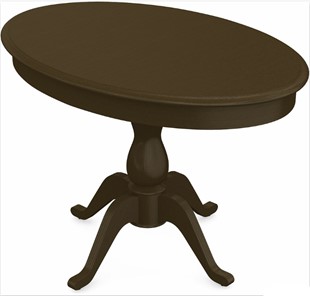 Кухонный раздвижной стол Фабрицио-1 исп. Эллипс, Тон 5 Покраска + патина с прорисовкой (на столешнице) в Югорске