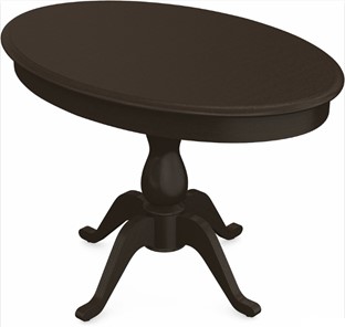 Кухонный стол раздвижной Фабрицио-1 исп. Эллипс, Тон 8 Покраска + патина с прорисовкой (на столешнице) в Нижневартовске - предосмотр