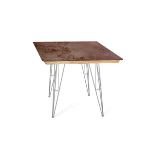 Керамический кухонный стол SHT-TU10 (4 шт.)/ТT8 60/60 (хром лак/прозрачный лак/коричневая сепия) в Когалыме