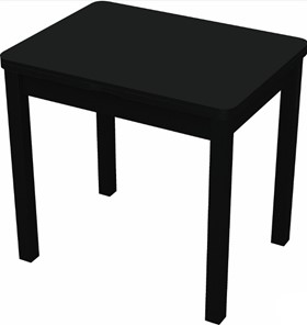 Стол раздвижной Бари дерево №8 (стекло черное/черный) в Урае