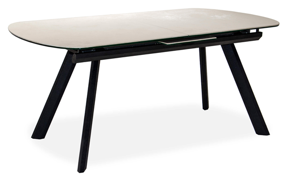Кухонный раскладной стол Шамони 3CQ 180х95 (Oxide Avorio/Графит) в Когалыме - изображение