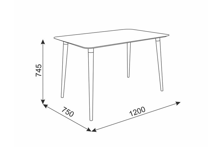 Кухонный обеденный стол Сканди 1, серый/венге в Лангепасе - изображение 1
