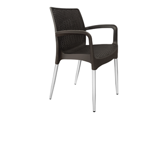 Кухонный стул SHT-ST68/S424-С (черно-коричневый/хром лак) в Лангепасе