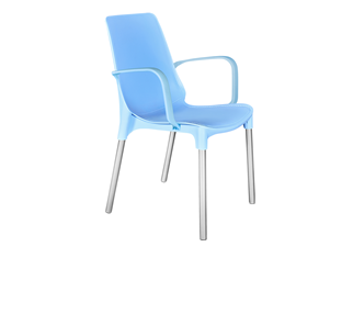 Кухонный стул SHT-ST76/S424 (голубой/хром лак) в Нягани