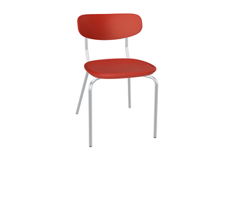 Кухонный стул SHT-ST85-2/SB85-2/S85M (красный/хром лак) в Лангепасе