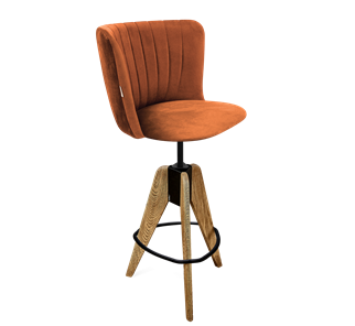 Барный  стул SHT-ST36-1 / SHT-S92 (песчаная буря/браш.коричневый/черный муар) в Лангепасе