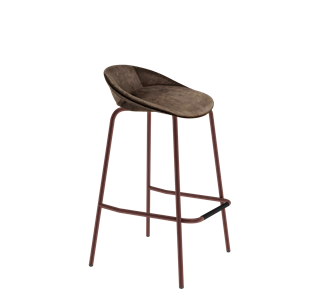Барный стул SHT-ST19-SF1 / SHT-S29P (кофейный трюфель/медный металлик) в Когалыме