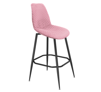 Барный стул SHT-ST29-С22 / SHT-S148 (розовый зефир/черный муар) в Лангепасе