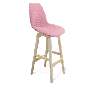 Барный стул SHT-ST29-С22 / SHT-S65-1 (розовый зефир/прозрачный лак) в Урае