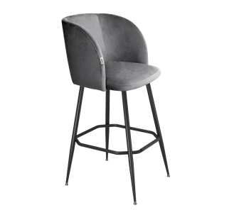 Барный стул SHT-ST33 / SHT-S148 (угольно-серый/черный муар) в Лангепасе