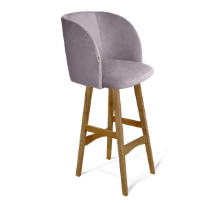 Барный стул SHT-ST33 / SHT-S65 (сиреневая орхидея/светлый орех) в Сургуте