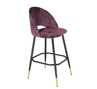 Барный стул SHT-ST34 / SHT-S148 (вишневый джем/черный муар/золото) в Лангепасе