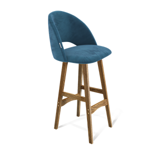 Барный стул SHT-ST34 / SHT-S65 (тихий океан/дуб брашированный коричневый) в Нижневартовске