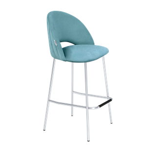 Барный стул SHT-ST34-1 / SHT-S29P (голубая пастель/хром лак) в Урае