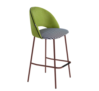 Барный стул SHT-ST34-3 / SHT-S29P (оливковый/гусиная лапка/медный металлик) в Урае