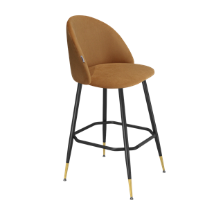 Барный стул SHT-ST35 / SHT-S148 (горчичный/черный муар/золото) в Лангепасе