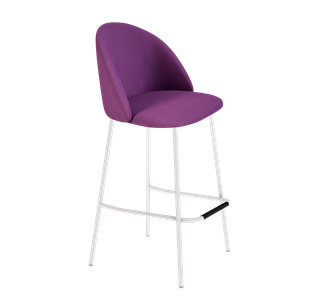 Барный стул SHT-ST35 / SHT-S29P (ягодное варенье/белый муар) в Лангепасе