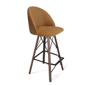 Барный стул SHT-ST35 / SHT-S80 (горчичный/темный орех/черный) в Лангепасе