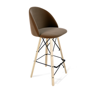 Барный стул SHT-ST35 / SHT-S80 (кофейный ликер/прозрачный лак/черный) в Сургуте