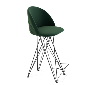 Барный стул SHT-ST35-2 / SHT-S66 (лиственно-зеленый/черный муар) в Лангепасе