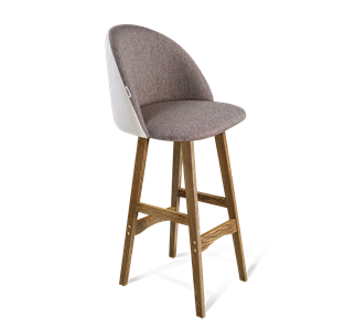 Барный стул SHT-ST35-3 / SHT-S65 (тростниковый сахар/зефирный/дуб брашированный коричневый) в Когалыме