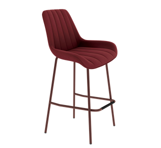 Барный стул SHT-ST37 / SHT-S29P (рубиновое вино/медный металлик) в Когалыме