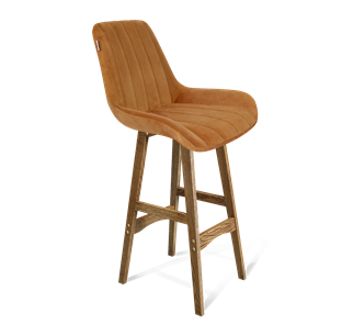 Барный стул SHT-ST37 / SHT-S65 (горчичный/дуб брашированный коричневый) в Лангепасе