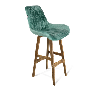 Барный стул SHT-ST37 / SHT-S65 (зеленый чай/дуб брашированный коричневый) в Когалыме