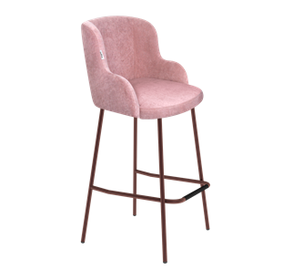 Барный стул SHT-ST39 / SHT-S29P (пыльная роза/медный металлик) в Лангепасе