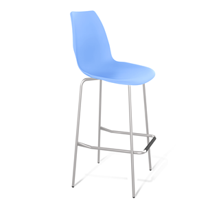 Барный стул SHT-ST29/S29 (голубой pan 278/хром лак) в Сургуте