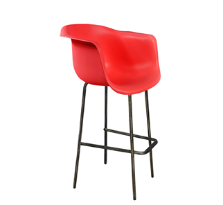 Барный стул SHT-ST31/S29 (красный/черный муар/золотая патина) в Радужном