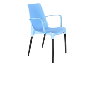 Кухонный стул SHT-ST76/S424-С (голубой/черный муар) в Лангепасе