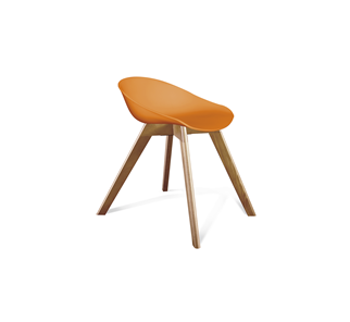 Обеденный стул SHT-ST19/S39 (оранжевый/светлый орех) в Урае