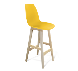 Барный стул SHT-ST29/S65 (желтый ral 1021/прозрачный лак) в Радужном