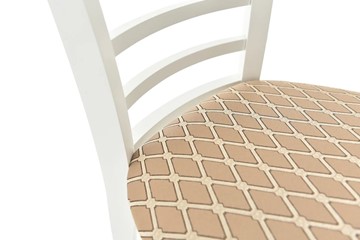 Обеденный стул Бурбон (Тон 9-Эмаль белая, Призма 37-1) в Лангепасе - предосмотр 8