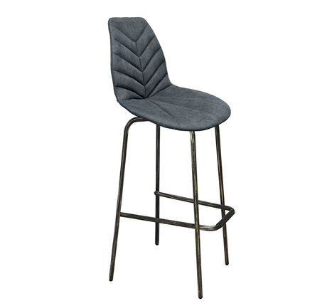 Барный стул SHT-ST29-C4/S29 (графит/черный муар/золотая патина) в Когалыме - изображение