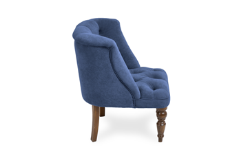 Кресло Бриджит синий ножки коричневые в Урае - предосмотр 2