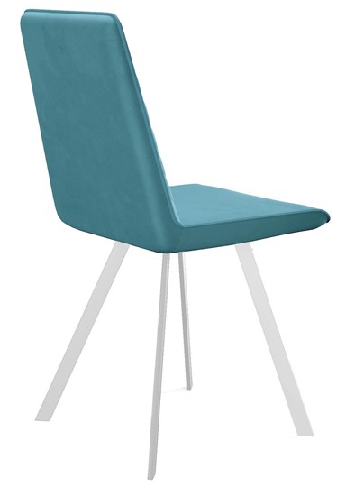 Кухонный стул 202, микровелюр B15 mint, ножки белые в Нижневартовске - изображение 2
