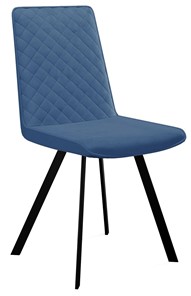 Мягкий стул 202, микровелюр B8 blue, ножки черные в Когалыме