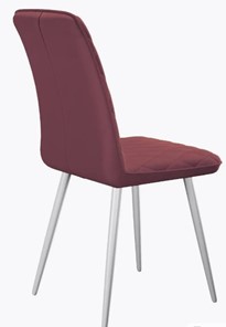 Обеденный стул 205 B36 розовая ягода, ножки белые в Радужном - предосмотр